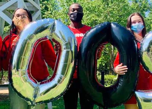 Photo of Students with Balloons